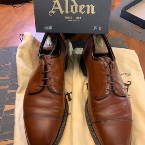 Alden Walnut Toecap Derby last 2836